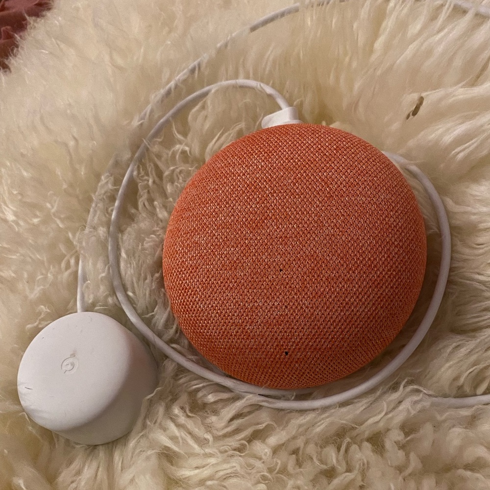 Google Nest Mini Smart Speaker in Coral